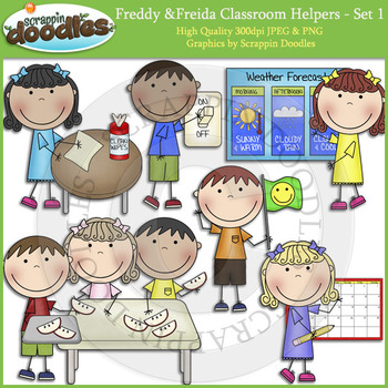 Preview of Freddy & Freida Classroom Helpers