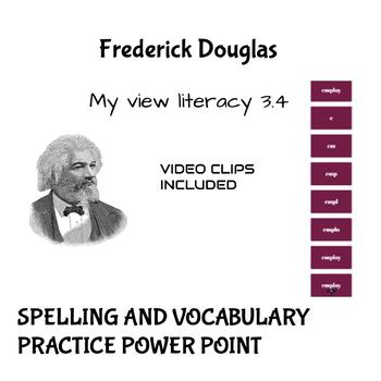 Preview of Frederick Douglas Spelling and Vocabulary