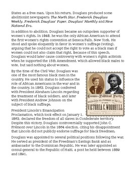 a&e biography frederick douglass quizlet