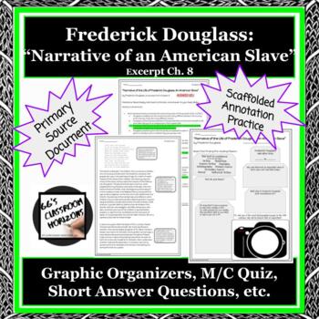 Preview of Frederick Douglass: An Excerpt with Activities and Annotation Practice