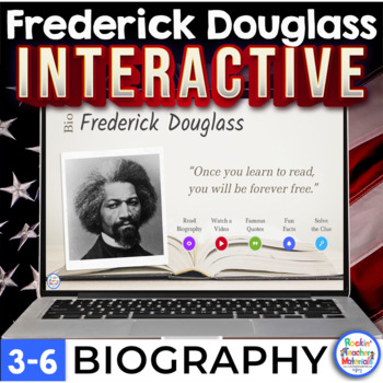 Preview of Frederick Douglass Biography Interactive Activity - Learning About Black History