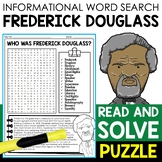 Frederick Douglass Biography Word Search Puzzle Black Hist