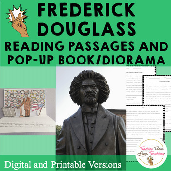 Preview of Frederick Douglass Lesson and Pop Up Book