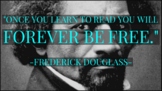 Frederick Douglass Poster - "Once you learn to read, you w