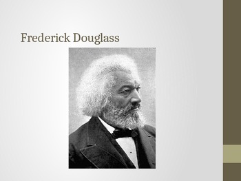 Preview of Frederick Douglass PowerPoint