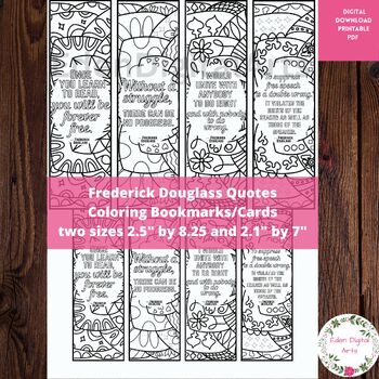 8 Coloring Bookmarks, Quotes About Books and Reading, Abstract