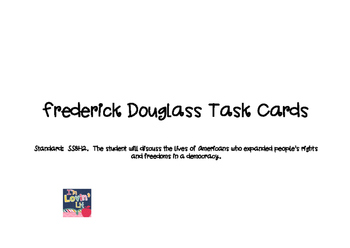 Preview of Frederick Douglass Task Cards