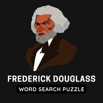 Preview of Frederick Douglass Word Search Puzzle - Black History Month - Civil War