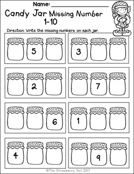 Free Kindergarten Math Worksheets - All Seasons Bundle by The