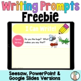 Free 1st and 2nd Grade Digital Writing Prompts Activity Se