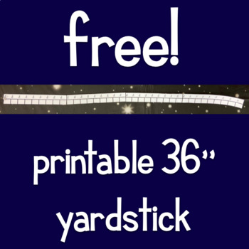 Free 36 Inch Printable Yardstick by Juniper s Own TPT