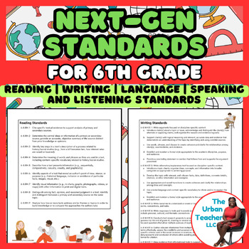 Preview of Free 6th Grade Next Generation Social Studies Standards Guide