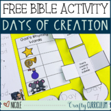 Free 7 Days of Creation Bible Lesson Activity
