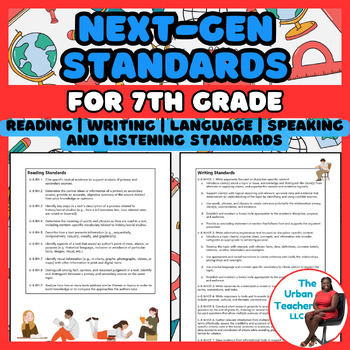 Preview of Free 7th Grade Next Generation Social Studies Standards Guide