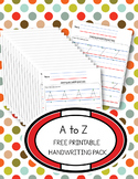 Free A - Z Handwriting Packet