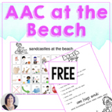 Free AAC Core Vocabulary at the Beach Summer Communication