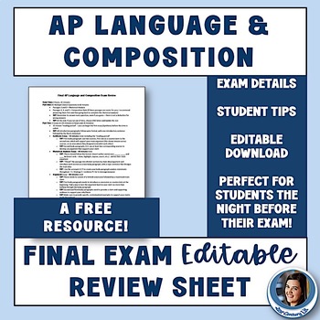 Preview of Free AP Language & Composition Exam Review - Description, Overview, Strategies