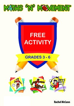 Preview of Free Maths N Movement (PE and Maths) Addition Activity For Years 3, 4, 5 or 6