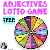 Free Adjective Lotto Game Speech and Language