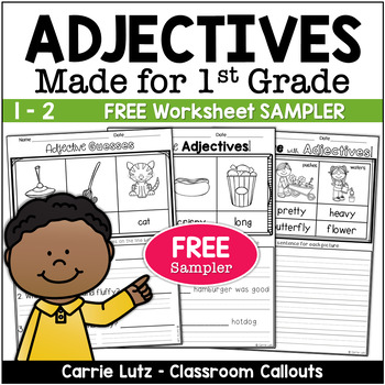 Preview of Free Adjectives Worksheets