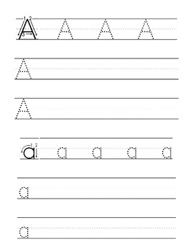 Free Alphabet Handwriting Practice | Writing Letter Tracing and Print ...