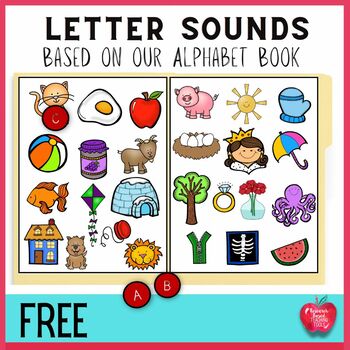 Alphabet Identification Pre K Literacy Centers File Folder Game Teacher Resource 