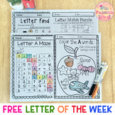 Free Alphabet Letter of the Week A
