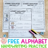 Free Alphabet Letters Handwriting Practice