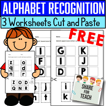 Letter Matching Uppercase and Lowercase Worksheets