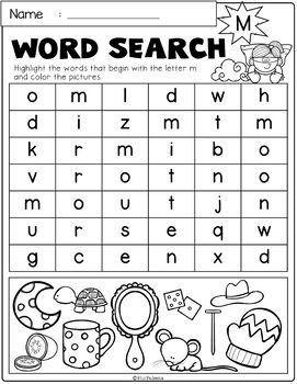 Free Alphabet Word Search by Miss Faleena | Teachers Pay Teachers