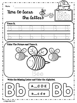 free alphabet worksheets by high kids teachers pay teachers