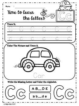 Free Alphabet Worksheets by High kids | Teachers Pay Teachers