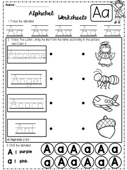 free alphabet worksheets set 2 by high kids teachers pay teachers