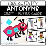 Free Antonyms Craftivity and Activity Puzzle Cards