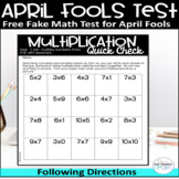 Free April Fools Day Fake Test Activity