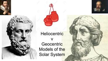 Preview of Free Art Integrated Lesson on Heliocentric and Geocentric models