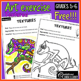 Free: Art exercise: Textures : Grades 5-6