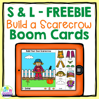 Preview of Free Articulation Boom Cards for Fall Speech Therapy