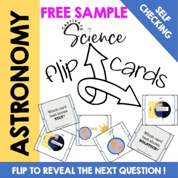 Preview of Free Astronomy Science Vocabulary Flip Cards (SAMPLE)