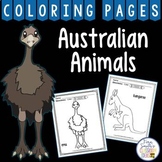 Australian Animals Coloring Pages Dollar Deal