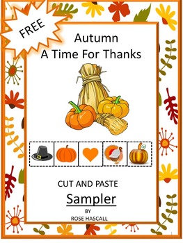 Preview of Free Thanksgiving Cut and Paste Alphabet Letter Matching Uppercase and Lowercase