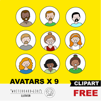 Preview of Free Avatar Sample of Man and Woman Icons