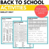 Free Back-to-School Activities for the First Day Word Sear