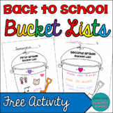 Free Back to School Bucket List Activity for Kindergarten-