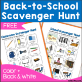 Free Back-to-School Scavenger Hunt - School Objects - Spee