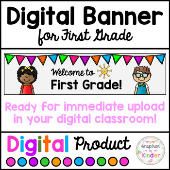 Preview of Free Banner (Header) For Google Classroom™ | First Grade