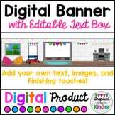 Banner (Header) For Google Classroom™ | Editable Text Box