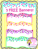Free Banners!  {Confetti and Creativity Clip Art}