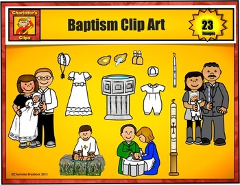 Preview of Baptism Clip Art from Charlotte's Clips