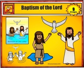 Preview of Baptism of the Lord Clip Art from Charlotte's Clips